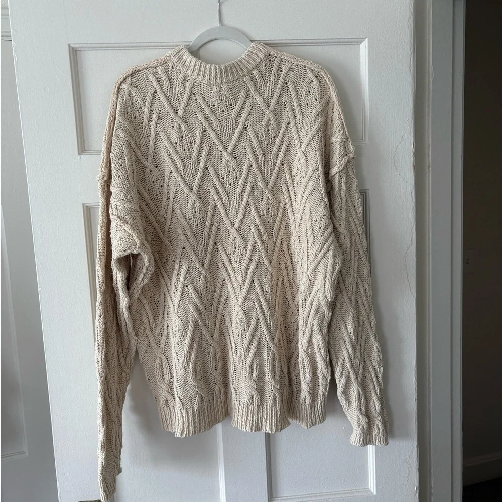 Free People Cream Sweater Medium - Picture 3 of 3